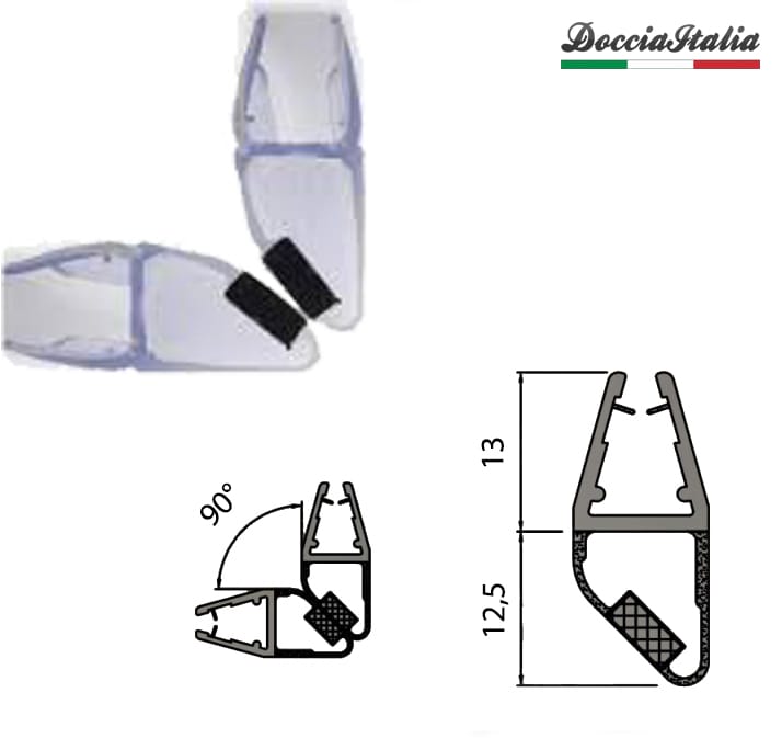 Istruzioni Montaggio Box Doccia Samo.Guarnizione Box Doccia Vetri Da 4 Mm Con Magnete Ricambi Accessori Docciaitalia Ebay